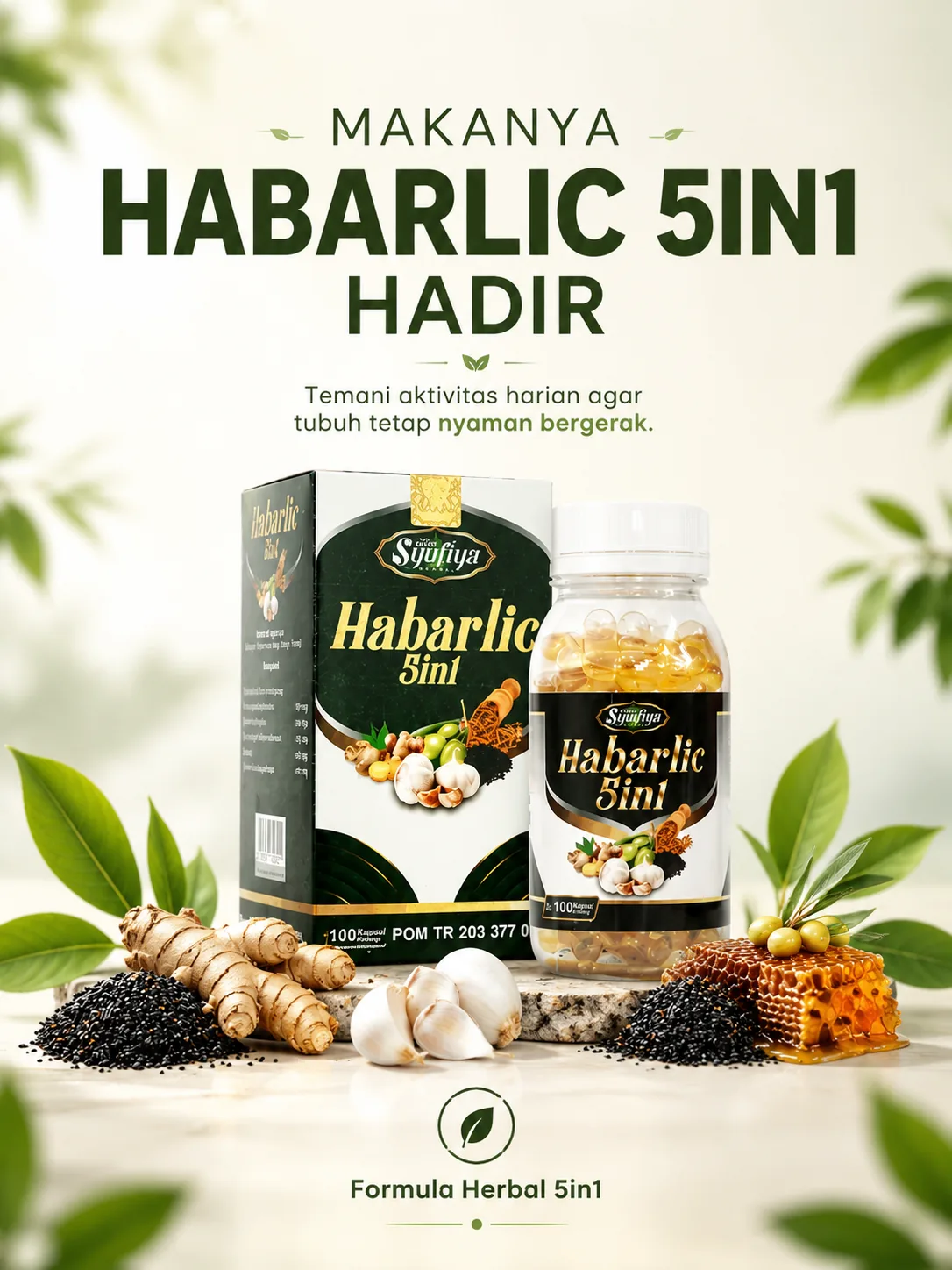 Makanya Habarlic 5in1 hadir — formula herbal 5in1, temani aktivitas harian